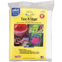 pellon interfacing bulk buy (3-pack) fuse n shape heavyweight fusible interfacing white 15 inch x 36 inch 731pkg