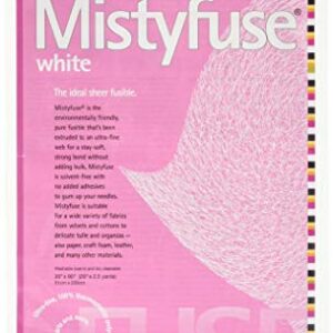 Attached Mistyfuse Sheer Fusible Interfacing, 20" x 90", White (EAWF01)