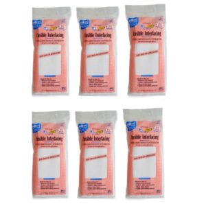 pellon plf36 ultra lightweight fusible interfacing, white, 15" x 3 yards (6 pack)