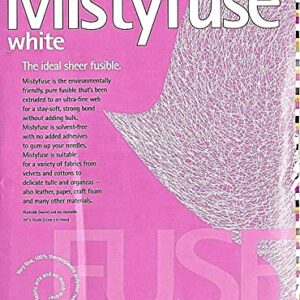 Mistyfuse Misty Fuse 10 Yards White Sheer Fusible Webbing (1)