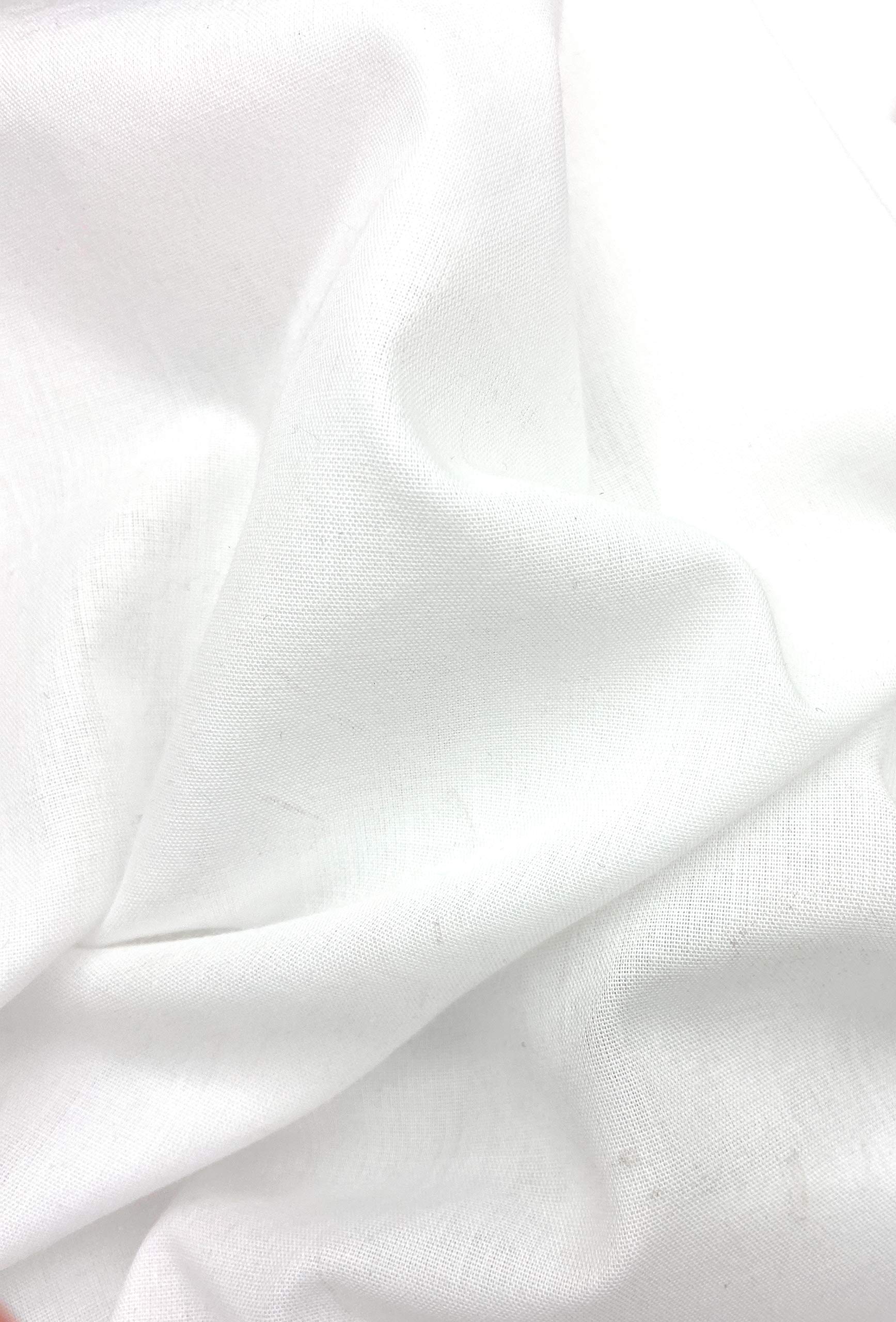 Stiff Woven Buckram INTERFACING Med.Weight White, 3 Yards x 45'' -Sew on