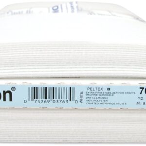 Pellon Peltex Sew in Stabilizer, 1 Count (Pack of 1), White