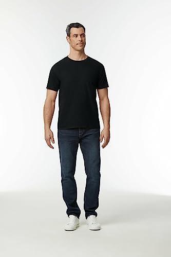 Gildan Adult Softstyle Cotton T-Shirt, Style G64000, Multipack, Black (2-Pack), 2X-Large