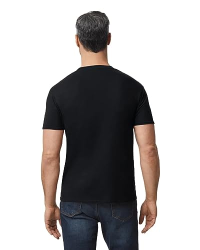 Gildan Adult Softstyle Cotton T-Shirt, Style G64000, Multipack, Black (2-Pack), 2X-Large