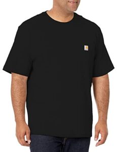 carharttmenloose fit heavyweight short-sleeve pocket t-shirtblacklarge