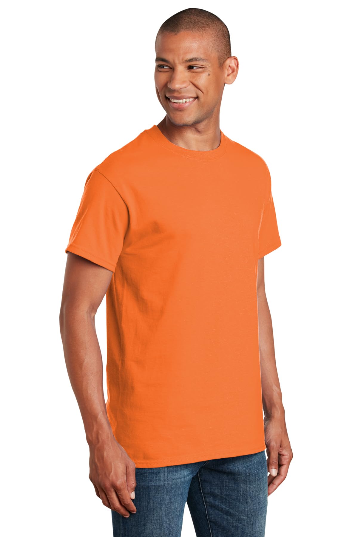 Gildan Men's G2000 Ultra Cotton Adult T-shirt, Safety Orange, Large