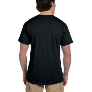 Fruit Of The Loom Men's Heavy Cotton T-Shirt, Black, Large