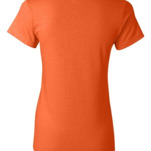 Gildan Women's Heavy Taped Neck Comfort Jersey T-Shirt, Orange, X-Large