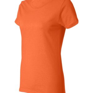 Gildan Women's Heavy Taped Neck Comfort Jersey T-Shirt, Orange, X-Large