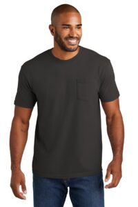 comfort colors men's adult short sleeve pocket tee, style 6030 (x-large, pepper)