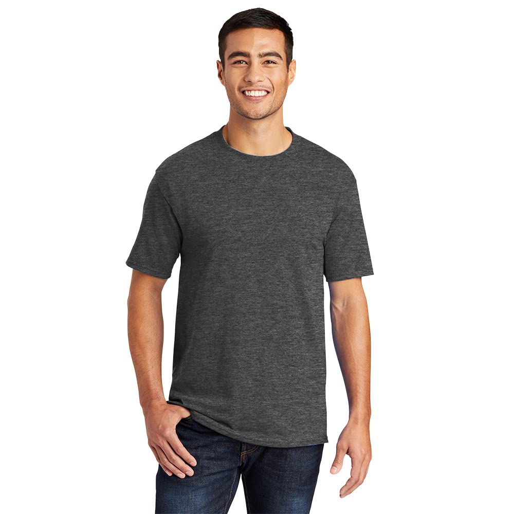 Port & Company Tall Core Blend Tee Dark Heather Grey