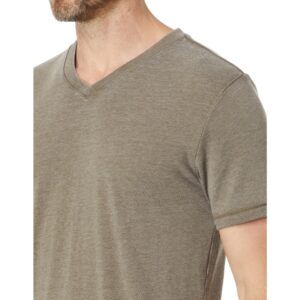 Lucky Brand mens Venice Burnout V-neck Tee T Shirt, Dark Olive, X-Large US