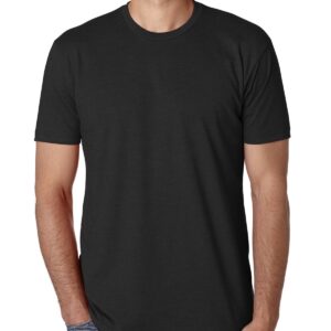 Next Level Mens Premium Fitted CVC Crew Tee (N6210) Black l