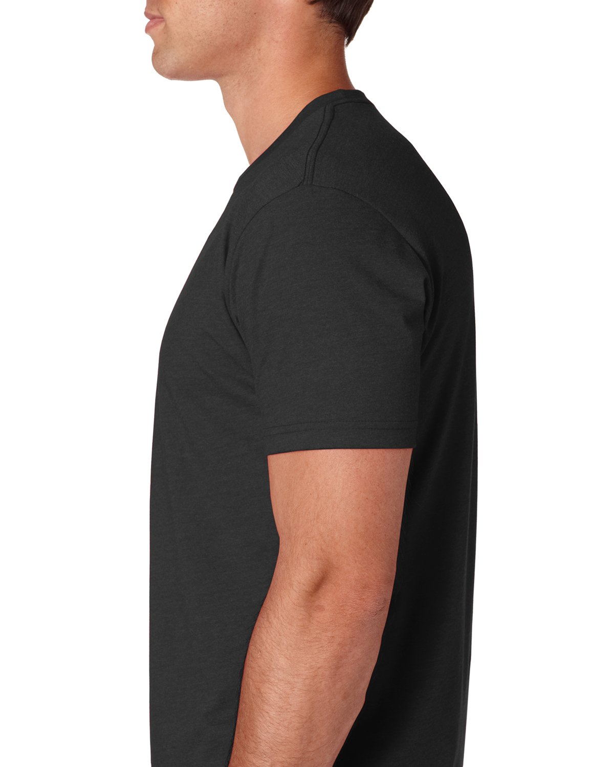 Next Level Mens Premium Fitted CVC Crew Tee (N6210) Black l