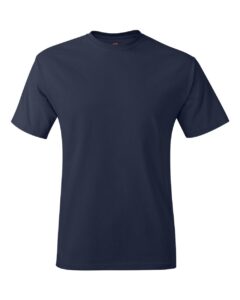 hanes mens tagless 100% cotton t-shirt, xl, navy