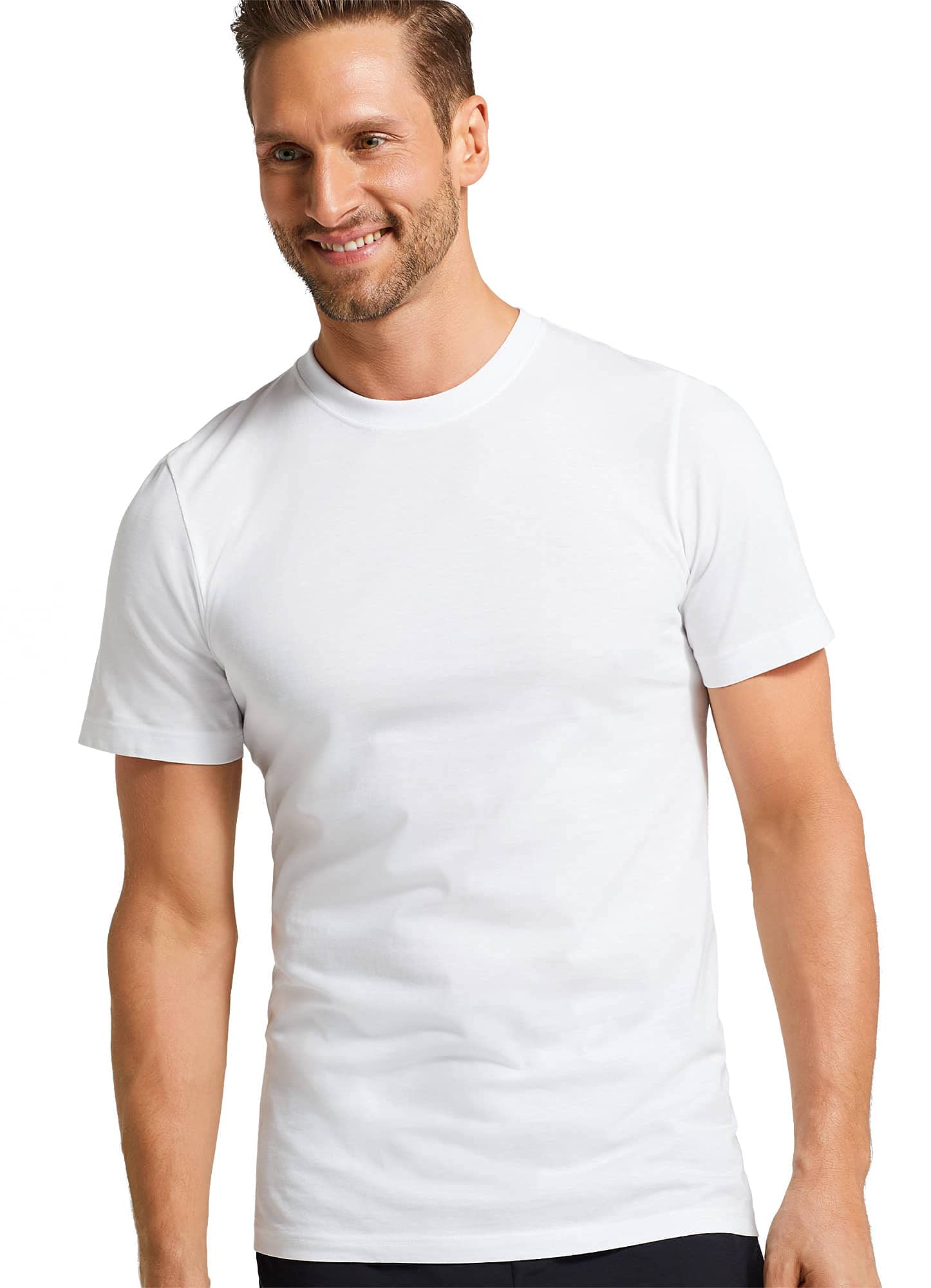 Jockey Men's Undershirt Classic Crew Neck - 3 Pack, White, M