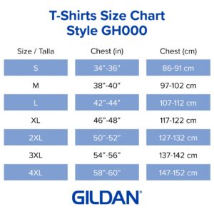 Gildan Hammer T-Shirt, Style GH000, White (2-Pack), Large