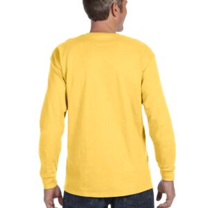 Jerzees 5.6 oz 50/50 Heavyweight Blend Long-Sleeve T-Shirt Island Yellow Small