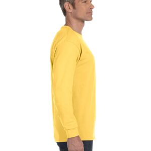 Jerzees 5.6 oz 50/50 Heavyweight Blend Long-Sleeve T-Shirt Island Yellow Small