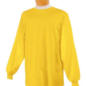 Jerzees 5.6 oz 50/50 Heavyweight Blend Long-Sleeve T-Shirt Island Yellow Small