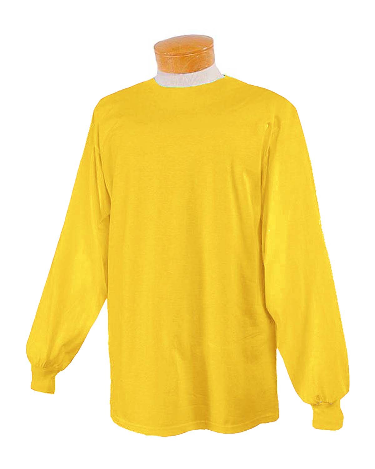 Jerzees 5.6 oz 50/50 Heavyweight Blend Long-Sleeve T-Shirt Island Yellow Small