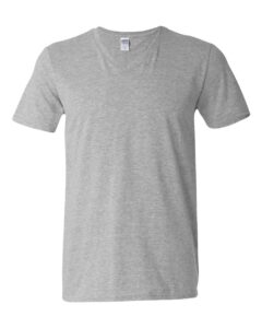 gildan men's softstyle v-neck t-shirt