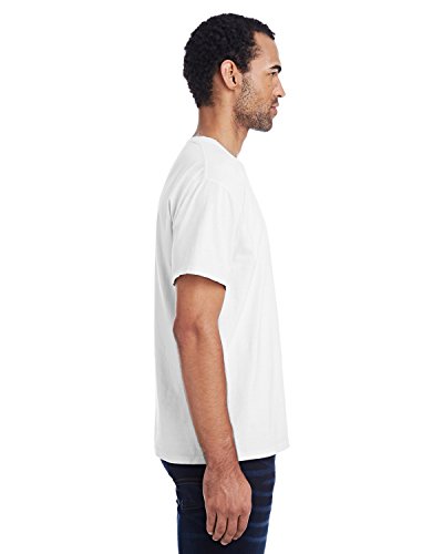 Men's 5.5 oz., 100% Ringspun Cotton Garment-Dyed T-Shirt L WHITE