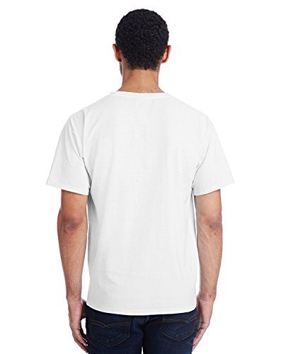 Men's 5.5 oz., 100% Ringspun Cotton Garment-Dyed T-Shirt L WHITE