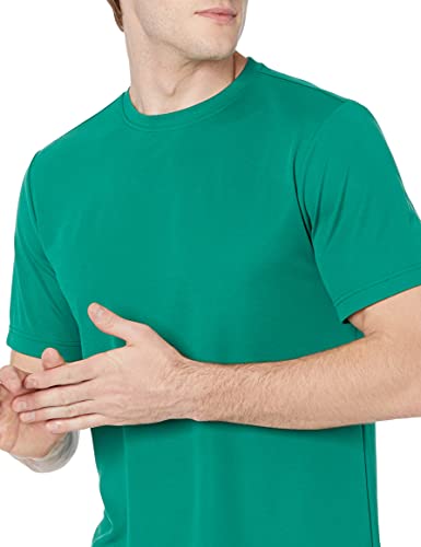 Amazon Essentials Men's Active Performance Tech T-Shirt (Available in Big & Tall), Pack of 2, Green/Black, Large