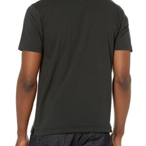 Brooks Brothers Men's Short Sleeve Cotton Crew Neck Logo T-Shirt, Black, Large