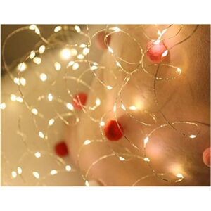 LED Light Fairy String Lights Battery Operated Waterproof Christmas Lights Fairy Copper Wire Lights for Christmas (Color : Purple)