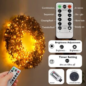 Homemory 200 LED Battery Operated Long Fairy Lights and 12 Pack Fairy Lights Battery Operated Fairy Lights