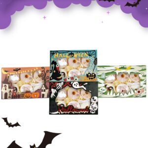 Halloween Bakery Boxes with Window 9x6x2.5 inches Pastry Boxes Mini Cookie Boxes for Festival Bakerys Thick & Sturdy （24 Packs）