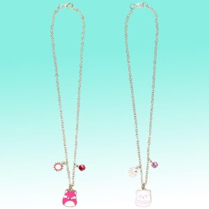 LUV HER Squishmallow Premium BFF Necklaces -Squishmallow Better Girls Jewelry - one Squishmallow for you one for your BFF - Ages 3+