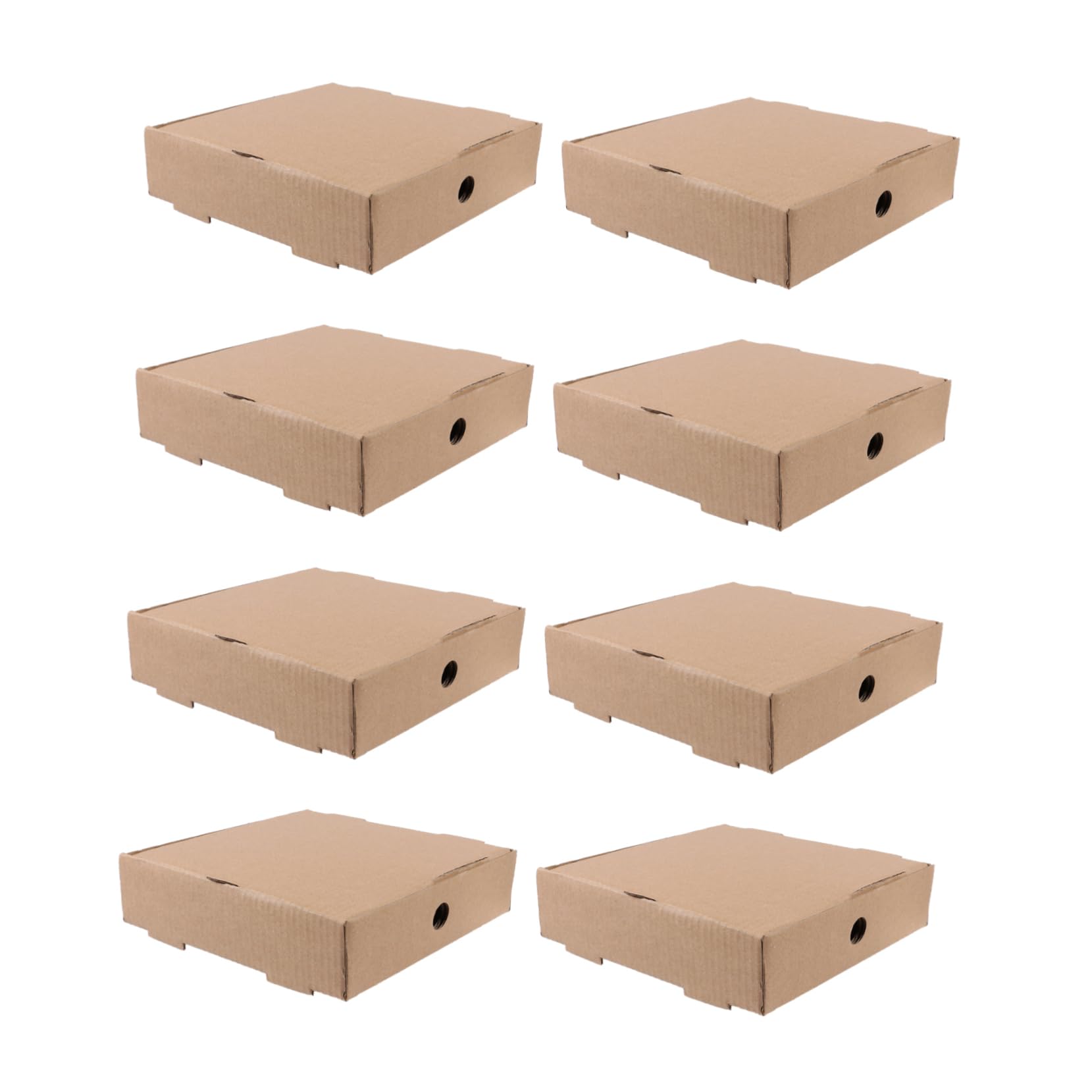 ULTECHNOVO 25pcs Boxes Mini Pizza Box Mini Pizza Storage Case Take Sandwich Container 6 Inch Pizza Boxes Pizza Slice Boxes Mini Pizza Case Pizza Baking Corrugated Cardboard Paper Miniature