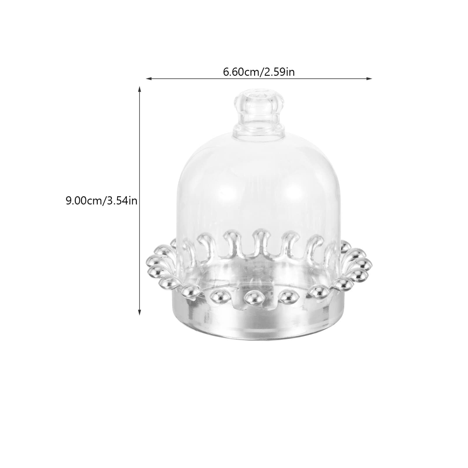 UPKOCH 12pcs Candy Box Cake Covers and Cake Containers Mini Dessert Plates Mini Cupcake Holder Cake Plate with Dome Cake Tray with Lid Cake Stand with Dome Clear Cake Stand Dome Lids