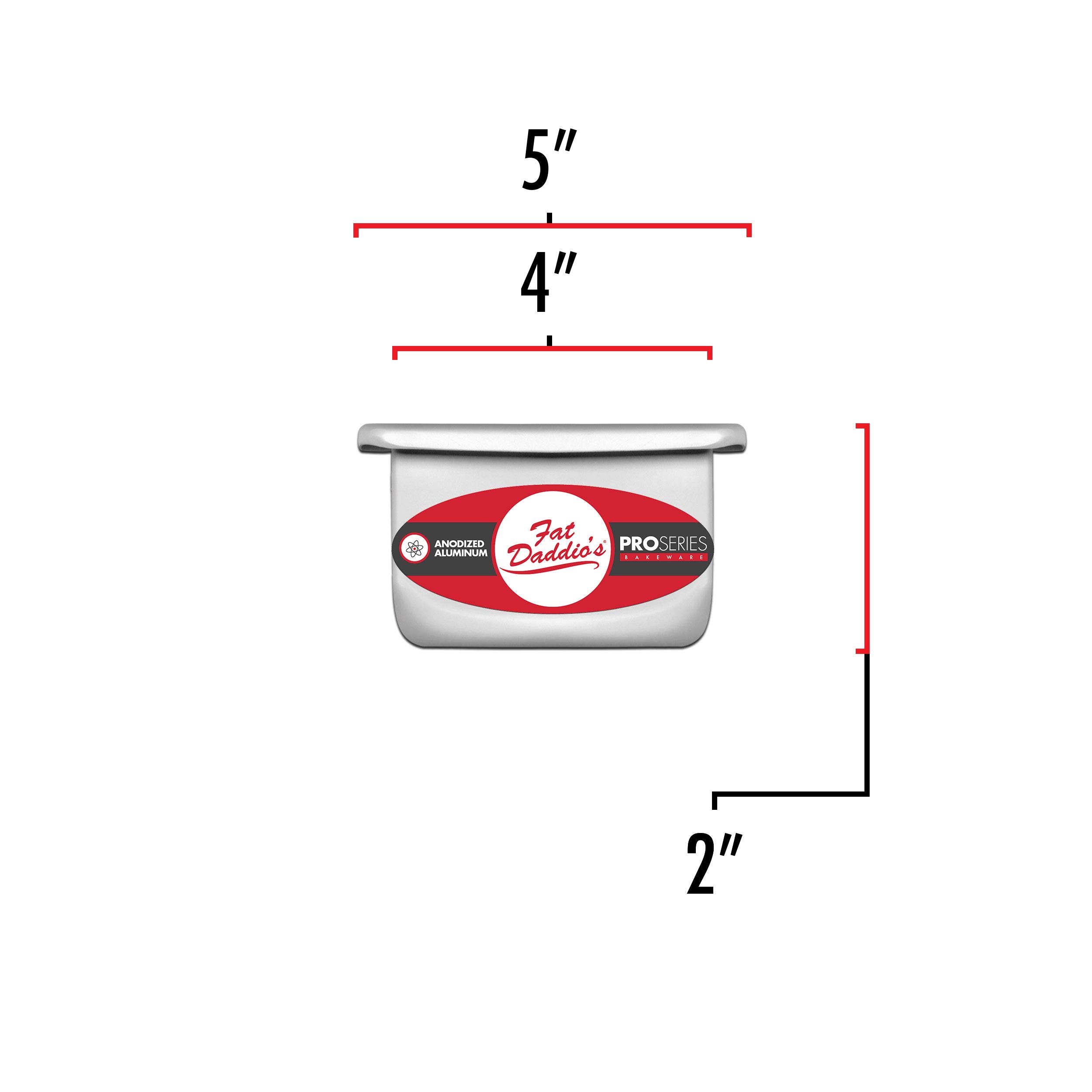Fat Daddio's PSQ-442 Anodized Aluminum Square Cake Pan, 4 x 2 Inch