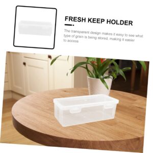 NOLITOY 3Pcs bread storage box loaf cake containers bread container freezer containers fruit refrigerator container toast keeper toast bread kitchen storage holder plastic tea fruit box