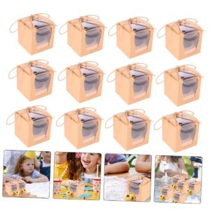 SOLUSTRE 36 Pcs Cake Box Cake Case Candy Case Pastries Boxes Cupcake Packing Boxes Chocolate Boxes Packaging Paper Bakery Boxes Dessert Packaging Boxes Cake Packaging Boxes Cookie Boxes