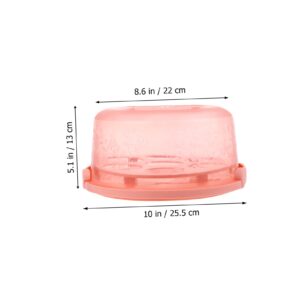 SOLUSTRE 2 Sets Portable Cake Box Transparent Cake Case Cake Storage Case