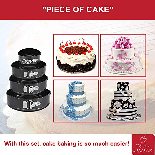 Spring Form Pans for Baking (4/7/9/11 Inch) with CAKE SLICER and TESTER - Nonstick Cheesecake Pan Set – Leakproof Spring Form Pan Set – Springform Pans Compatible with Instant Pot - Spring Pan Set