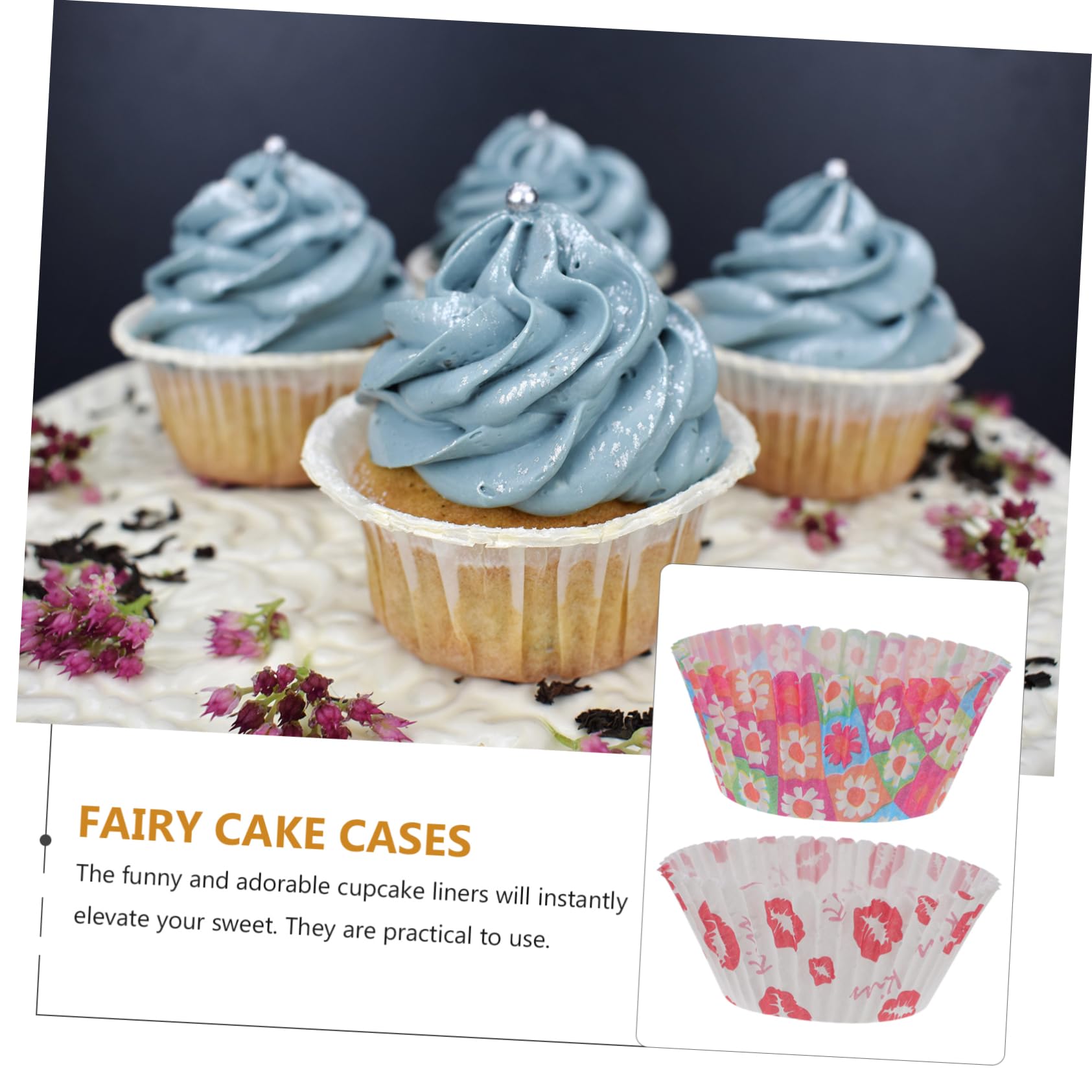 Gadpiparty 1800 Pcs cake baking box cupcake sleeve mini cupcake liners cupcake baking cups cupcake wrappers muffin baking cup muffin cases baking cup holder Bake a cake paper bakeware