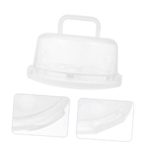 Mobestech 2 Sets Portable Cake Box Cake Storage Case Transparent Cake Case