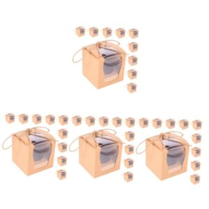 SOLUSTRE 48 Pcs Cake Box Cake Packing Boxes Cake Case Decorative Boxes Paper Bakery Boxes Cake Packaging Boxes Cookie Boxes Cake Holder Dessert Packaging Boxes Pastries Boxes