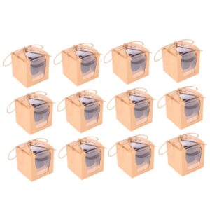 SOLUSTRE 48 Pcs Cake Box Cake Packing Boxes Cake Case Decorative Boxes Paper Bakery Boxes Cake Packaging Boxes Cookie Boxes Cake Holder Dessert Packaging Boxes Pastries Boxes