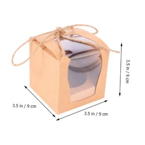 SOLUSTRE 48 Pcs Cake Box Cake Packing Boxes Cake Case Decorative Boxes Paper Bakery Boxes Cake Packaging Boxes Cookie Boxes Cake Holder Dessert Packaging Boxes Pastries Boxes