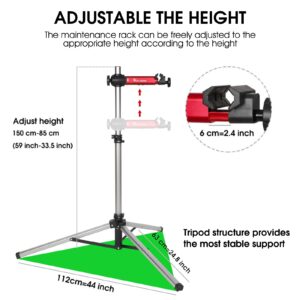 West Biking Bike Repair Stand(Max 85 Lbs) - Adjustable Foldable Bike Workstand With Quick Release,Bicycle Maintenance Rack Workstand For Home Mechanics,Tripod Base Park Tool Repair Stand