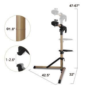 NOPAARD Heavy Duty Electric Bike Repair Stand Max 110 lbs, Portable Aluminum Bicycle Stand Manintenance Workstand,Suitable for Any BIke, Heavy E-Bike, Mountain Bike and Road Bike etc