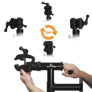 Bikehand Bike Repair Stand - Bench or Wall Mount Bicycle Mechanics Home Workstand - for Mountain Bikes and Road Bikes Maintenance