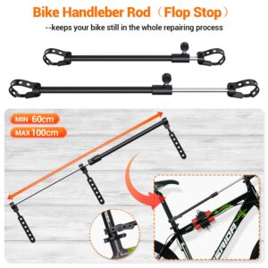 Sportneer Bike Repair Stand: 360 Rotatable Wall Mounted Removable Bike Clamp - Adjustable Home Bicycle Maintenance Stand with 2 Mounting Plates for Diameter of 1-1.6’’ Bicycle